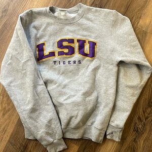 LSU stitched sweater